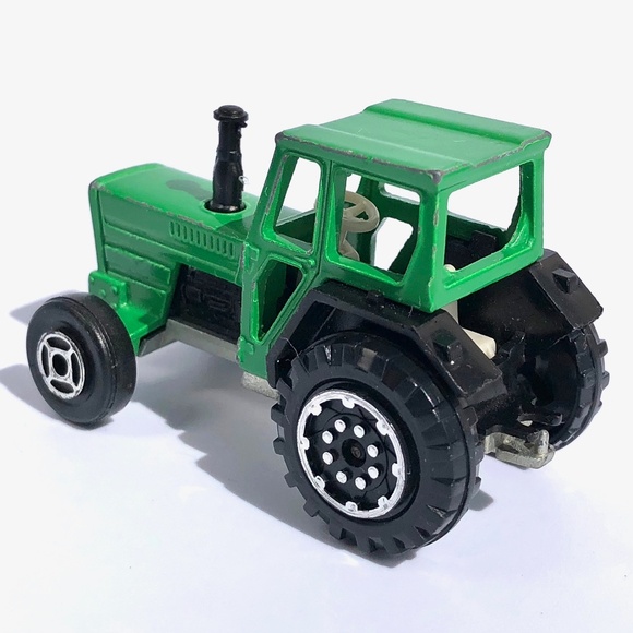 Majorette Mini Tractor 208 green diecast vintage 1990s France 1:65 farm vehicle - Picture 5 of 15